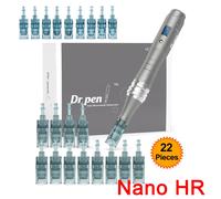 Dermapen De Microneedling Sans Fil,Auto Dr Pen,Adhérence,Raffinage De La Peau,Outils De Soins De La Peau,Machine De Beauté,M8,22 Pièces - Type Eu Plug Nano Pins