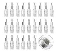 Dermapen Microneedling Lot de 24 aiguilles à 36 broches Convient pour appareil Derma Pen Microneedling Cartouches d'aiguilles de rechange, cartouches à port fileté / fente filetée 36 broches