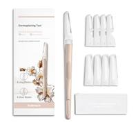 Dermaplane Rasoir pour femme, rasoir pour le visage, rasoir à sourcils et visage, outil de dermaplaning réutilisable, épilation du visage pour femme, épilateur de poils de pêche, 8 recharges de lame,