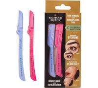 Dermaplaning Tool For Face, Eyebrow Shaping, Removing Unwanted Hairs, Exfoliating Tool For Women (Amethyst & Pink Sapphire)