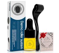 DermaRoller 0.5mm, Lutte Contre la Perte de Cheveux et Barbe, Stimule la Repousse, Microneedling Visage, Soin Anti-Chute, Acier Chirurgical, Croissance Capillaire Ebook offert