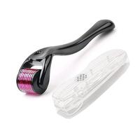 Dermaroller Cheveux, 0.5mm Rouleau Barbe, 540 Micro Aiguille en Titane pour Homme Femme pour Visage Soin de la Peau
