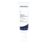DERMASENCE Seborra Soin de jour teinté SPF 50 30 ml - Crème verte contre les rougeurs et les boutons, masque les impuretés, matifiant, haute protection UV, sans parfum, soin de jour végétalien pour