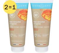DERMASENS Gel Douche Surgras 3 en 1 Ambre 2x200 ml