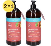 DERMASENS Gel douche surgras 3 en 1 parfum Pêche de vigne 1L Douche 2x1 l