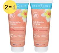 DermAsens Gel Douche Surgras Fleur de Frangipane 2x200 ml