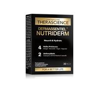 DERMASSENTIEL NUTRIDERM | Nourrit & Hydrate | Argan Onagre Bourrache Argousier | Hautement concentré en Omegas 3,6,7,9 | Coenzyme Q10 + Vitamine E antioxydants | 30 Capsules | Laboratoire THERASCIENCE