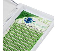 Dermastil 3D Bouquets Volume Russe D Curl Épaisseur 0.07 mm Pre- Faits Boite de 320 FANS- 16 lignes- pour extension de cils PBT Vegan (11 mm)