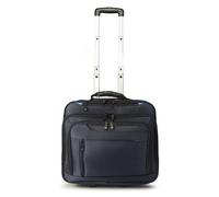 Dermata 2 roues Valise business 38 cm Compartiment ordinateur bleu