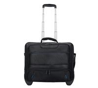 Dermata 2 roues Valise business 38 cm Compartiment ordinateur noir