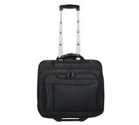 Dermata 2 roues Valise business 38 cm Compartiment ordinateur noir