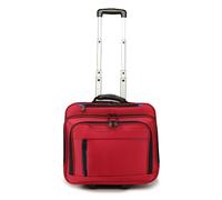Dermata 2 roues Valise business 38 cm Compartiment ordinateur rouge