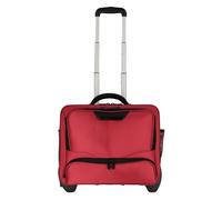 Dermata 2 roues Valise business 41 cm Compartiment ordinateur rouge