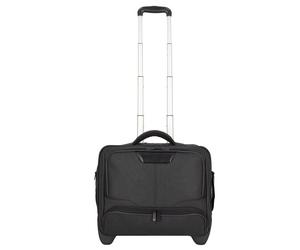 Dermata 2 roulettes Trolley d'affaires 44 cm Compartiment pour ordinateur portable noir