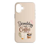 Dermatologie et café Dermatologue drôle Amateur de café Coque pour iPhone 16 Plus
