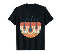 Dermatologue Couches De Peau Anatomie La Epiderme Derme Art T-Shirt