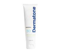 DERMATONE Lotion solaire minérale SPF 30 - Oxyde de zinc visage et corps pour peaux sensibles, protection solaire sûre pour récifs, imperméable (80 minutes), non G