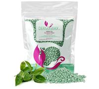 Dermawax 1 kg Cire Chaude Sans Bandes, Épilation Brésilienne Thé Vert - Peaux Sensibles, Visage, Aisselles, Maillot, Jambes - Douce, Efficace, Fabriquée en Italie (1 kg, Thé vert)