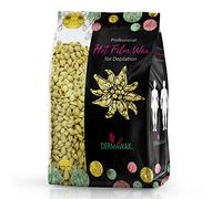 Dermawax 1 kg Perles de Cire Chocolat Blanc avec Huile de Coco - Cire Chaude Sans Bandes pour Épilation Maillot, Jambes, Aisselles, Visage, Homme & Femme - Made in Italy