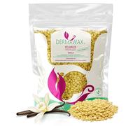 Dermawax 1 kg Perles de Cire Vanille - Cire Chaude Sans Bandes à Basse Température - Épilation Brésilienne Professionnelle Jambes, Bras, Visage, Maillot & Zones Intimes - Made in France