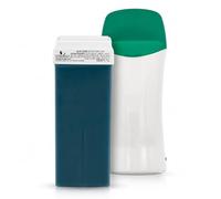 DERMAWAX Kit d’Épilation Roll-On Aloe Vera 100 ml avec Chauffe-Cire 25 W | Kit chauffe-cire 25 W et cartouche Aloe Vera 100 ml pour jambes, bras, dos et aisselles. Bandes non tissées non incluses.