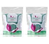 DERMAWAX Perles de Cire Aloe Vera 400 g - Épilation à la Cire Sans Bande (Lot de 2)
