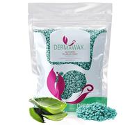 Dermawax Perles de Cire Premium 1 kg Aloe Vera - Sans Bandes - Épilation Douce et Rapide -Cire Brésilienne pour Visage, Jambes, Bras, Aisselles, Poitrine et Zone Bikini (1 kg, Aloe Vera)