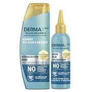 DermaXPro by Head & Shoulders Hydratation Pure Shampoing + Soin 395ml | Pour Cuir Chevelu Sec Et Délicat. Sans Tensioactifs Sulfatés, Silicones Et Colorants. Avec Complexe De Céramides.