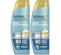 DermaXPro By Head & Shoulders Hydratation Pure Shampooing Antipelliculaire 250ml Pour Cuir Chevelu Sec Et Délicat, Sans Tensioactifs Sulfatés, Silicones Et Colorants, Avec Complexe De Céramides