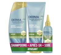 DermaXPro by Head & Shoulders Routine Apaise Avec Shampoing Antipelliculaire 250ml, Après-Shampoing Léger 220ml Et Soin 145ml. Avec Extrait d’Aloe Vera et Complexe de Céramides.
