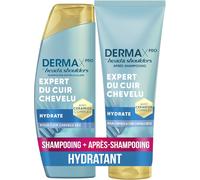 Dermaxpro By Hydrate Shampoing Antipelliculaire 250ml + Après-Shampoing Léger 220ml À L'huile De Noix De Coco Et Complexe De Céramides, Pour Cuir Chevelu Sec[Z474]