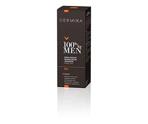 DERMIKA 100% for Men 50+ Crème hydratante anti-rides et anti-plis 50 ml
