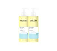 DERMINA Huile Lavante Relipidante - Nettoie en Douceur et Relipide, Nourrit, Protège - Gel Douche Visage et Corps pour Peaux Sensibles, Sèches Soulagement anti-démangeaisons 24H 800 ml (2*400ml) 2 PCS