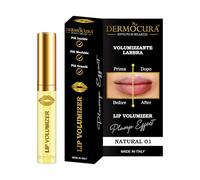 Dermocura Lip Volumizer - Volumateur pour les lèvres au piment 5 fois plus puissant - Gloss repulpant - Effet de repulpage immédiat et longue durée - FABRIQUÉ EN ITALY (TRASPARENT)
