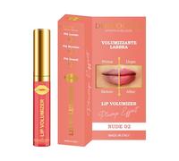 Dermocura Lip Volumizer - Volumateur pour les lèvres au piment 5 fois plus puissant - Gloss repulpant - Effet de repulpage immédiat et longue durée - FABRIQUÉ EN ITALY (NUDE)