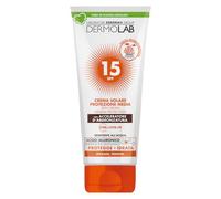 Dermolab - Crème solaire SPF 15 texture veloutée non grasse avec accélérateur de bronzage et acide hyaluronique hydratant waterproof 200ml