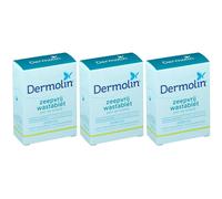 Dermolin Pain de toilette sans parfum Savon 3x100 g