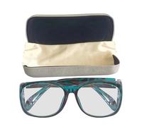 Dermonem Lunettes au plomb 0,75 mmpb avec protections latérales contre les rayons X (0,75 mmpb vert léopard)