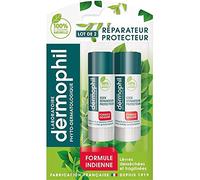 Dermophil - 2 Sticks Lèvres au Phyto - Réparateurs & Protecteurs - Formule Indienne pour Soins du Visage & Beauté - Le Lot De 3