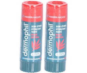 DERMOPHIL Baume Lèvres Hydratant Teinté Rouge Impérial Soin(S)S Des 2x40 g