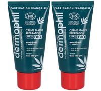 DERMOPHIL Crème Mains Bio Réparation Forte Pour La Peau 2x75 ml