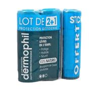 Dermophil Indien Stick Lèvres Quotidienne lot de 3x4g