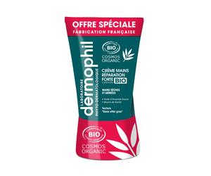 dermophil Phyto-Dermatologique Crème Mains Réparation Forte BIO Pour La Peau 2x75 ml