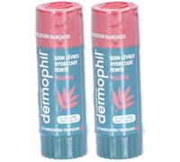 DERMOPHIL Stick Lèvres Soin Teinté Pourpre Rosé Rouge(S) À 2x4 g