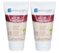 Dermoscent Atop 7 Crème Hydratante pour Chien et Chat Pour La Peau 2x50 ml