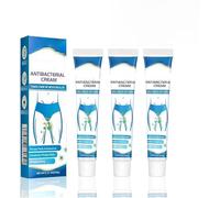 DermXpert Jock-Itch Lot de 3 crèmes de traitement antibactériennes pour les parties intimes, crèmes apaisantes privées, unisexes pour apaiser, dites adieu aux démangeaisons