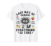 Dernier jour d'école - Fin d'année scolaire - I Survived Funny Cat T-Shirt