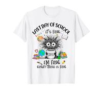 Dernier jour d'école - Fin d'année scolaire - I Survived Funny Cat T-Shirt