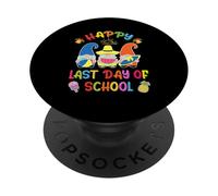 Dernier Jour d'école Gnomes Surf Plage Vacances d'été PopSockets PopGrip Adhésif
