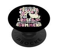 Dernier jour d'école Professeur stupide L'oie en liberté Été PopSockets PopGrip Adhésif
